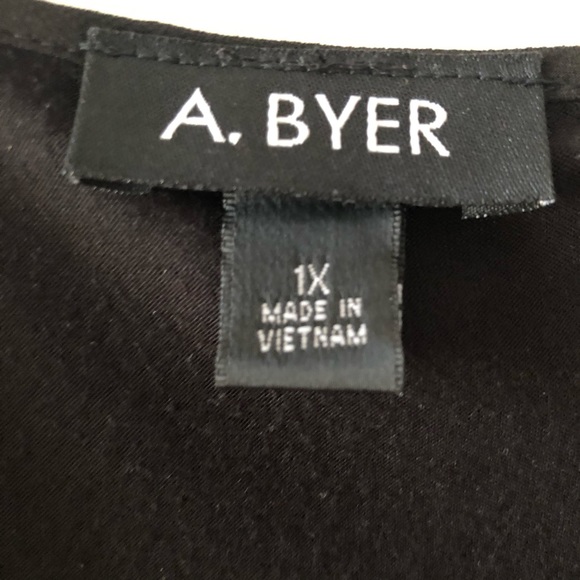 A. Byer Black Flutter Sleeve Top - Picture 8 of 8